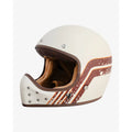 By City The Rock Retro Motocross Motorcycle Helmet Stripe / XS (53-54cm)  - Customhoj