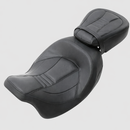 C.C Rider Two-Piece Seat for Harley 08-25 Touring (exkl. 23-25 CVO; 24-25 Road Glide / Street Glide) / Pleated  - Customhoj