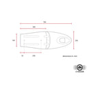 C-Racer Classic Long A Motorcycle Seat  - Customhoj