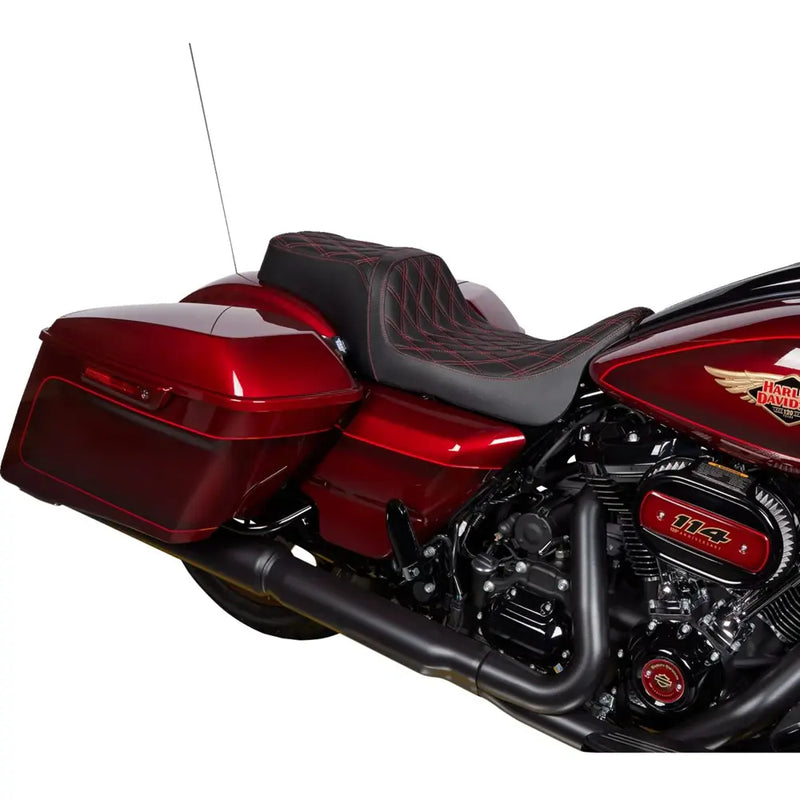 Drag Specialties Performance Predator 1-Up-Sitz für Harley