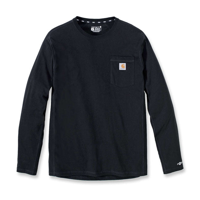 Carhartt Force Flex Pocket Longsleeve Black / S  - Customhoj