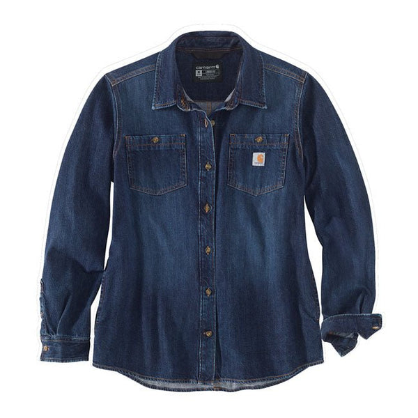 Carhartt Midweight Women Denim Shirt XS