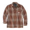 Carhartt Sherpa Lined Flannel Plaid Shirt Burnt Sienna / S