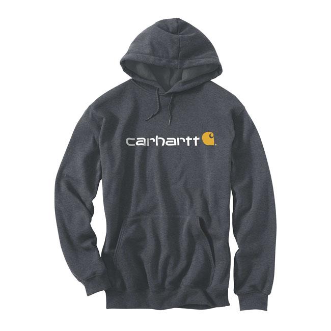 Carhartt Signature Logo Hoodie Carbon Heather / S