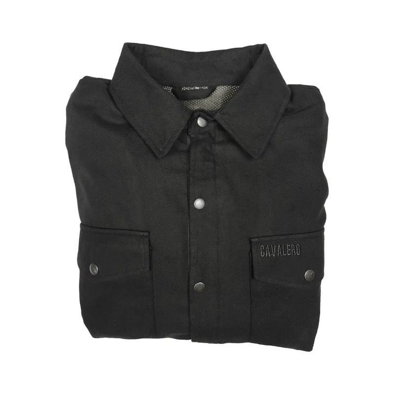 Cavalero Blackout Kevlar Motorcycle Riding Shirt  - Customhoj
