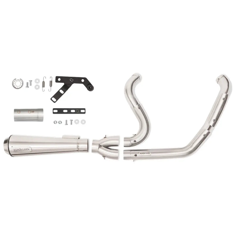 Black Duck Fighter EC Euro Approved 2-into-1 Auspuff für Harley