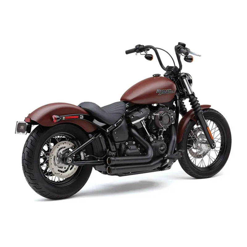 Cobra Speedster 909 Exhaust for Harley 18-24 Softail FXBB/S Street Bob; FXLR/S Lowrider; FLSL Slim; FLDE Deluxe / Black  - Customhoj