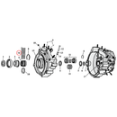 Crankcase Parts Diagram Exploded View for Harley Knuckle / Pan / Shovel / Evo 16) 30-57 Big Twin. Rollers, sprocket shaft (set of 28) (standard size). Replaces OEM: 9220A