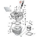 Cylinder Parts Diagram Exploded View for Harley Evolution Big Twin 2) 84-99 Big Twin. Andrews steel valve spring collar set, upper. Up to .560" lift. Replaces OEM: 18219-83A