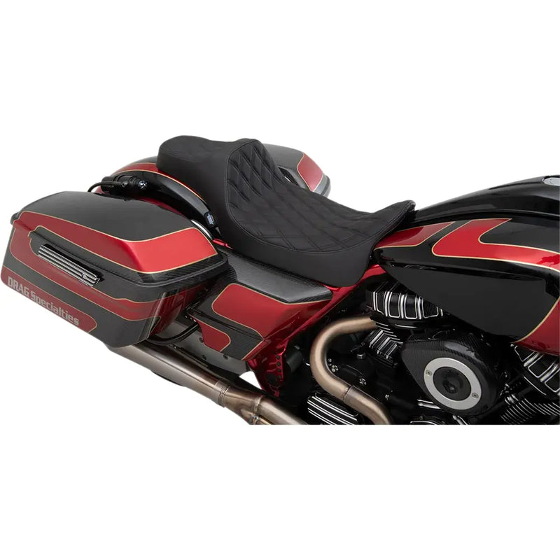 Drag Specialties Predator III Sitzbank mit verlängerter Sitzfläche für Harley