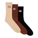 Dickies Valley Grove Socks 3-pack Cappuccino / 39-42  - Customhoj