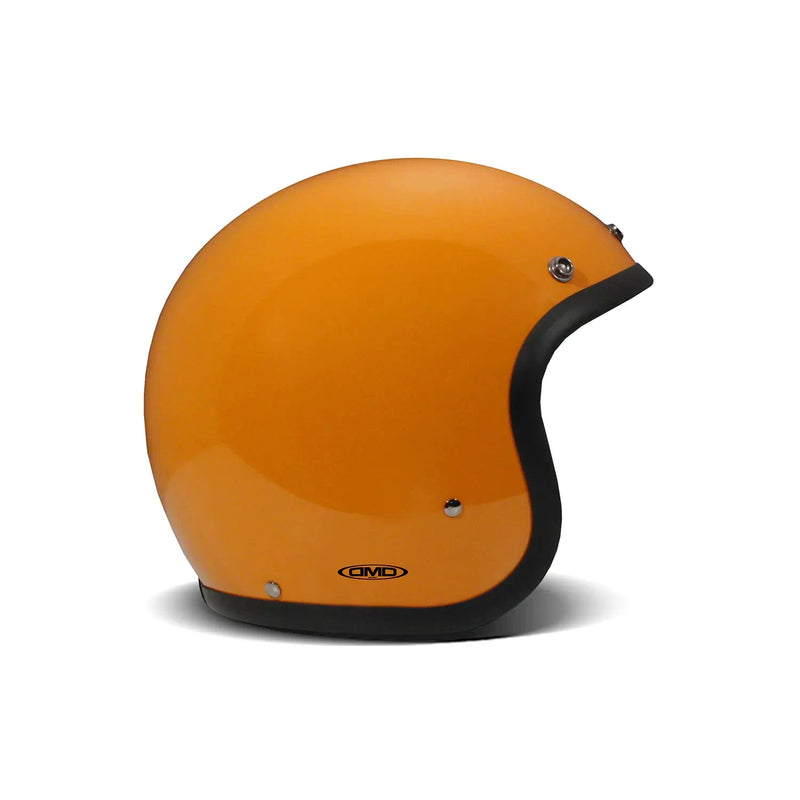 DMD Retro Classic Open Motorcycle Helmet Orange / XS (54cm)  - Customhoj