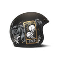 DMD Retro Graphic Open Motorcycle Helmet Cards / XS (54cm)  - Customhoj
