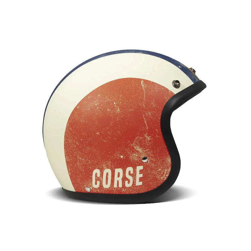 DMD Retro Graphic Open Motorcycle Helmet Squadra Corse / XS (54cm)  - Customhoj
