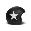 DMD Retro Star Open Motorcycle Helmet Matte Black / XS (54cm)  - Customhoj
