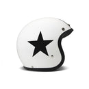 DMD Retro Star Open Motorcycle Helmet White / XS (54cm)  - Customhoj