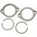 Drag Specialties Exhaust Flanges Early Style & Retainer Set for Harley 84-25 Big Twin / Stainless steel  - Customhoj