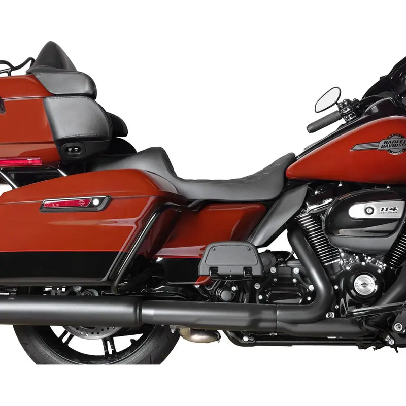 Drag Specialties Predator III 2-Up Sitz mit verlängerter Reichweite für Harley 