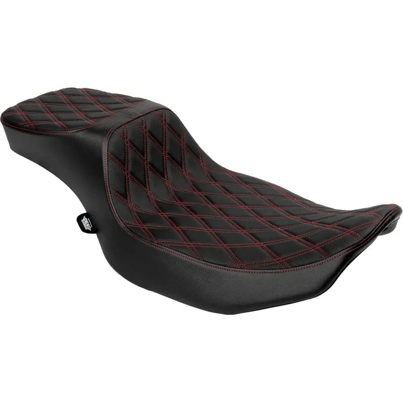 Drag Specialties Performance Predator 2-Up Extended Reach Sitzbank für Harley