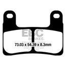 EBC Double-H Sintered Front Brake Pads for BMW R 1250 GS / R / RT 19-22