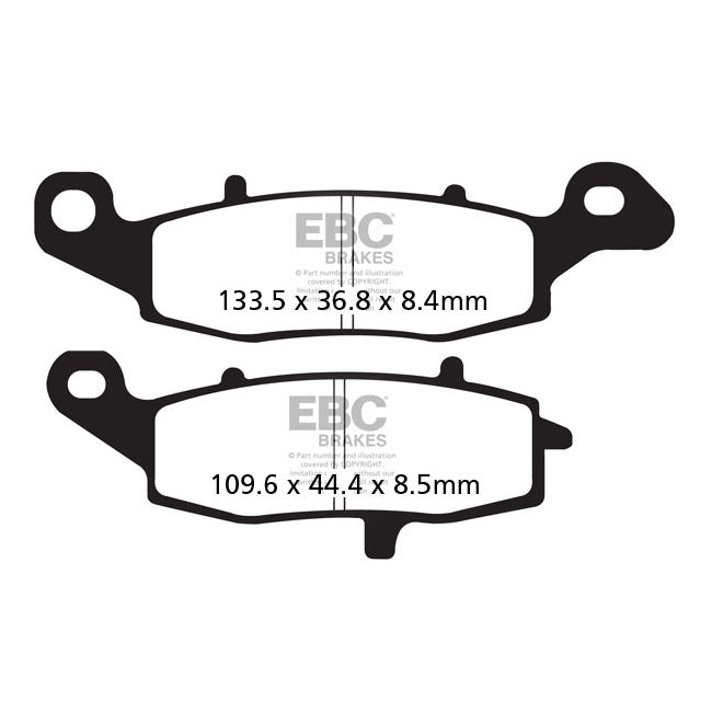 EBC Double-H Sintered Front Brake Pads for Kawasaki ER-5 ER 500 A 01-07