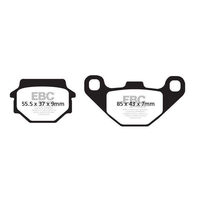 EBC Organic Rear Brake Pads for Kawasaki GPZ 500 S EX 500 D 94-01