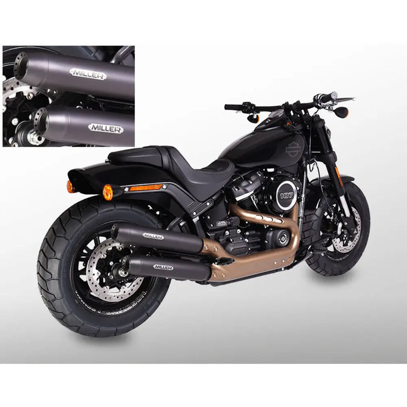 Miller Independence Euro 4 Slip-On Schalldämpfer für Harley