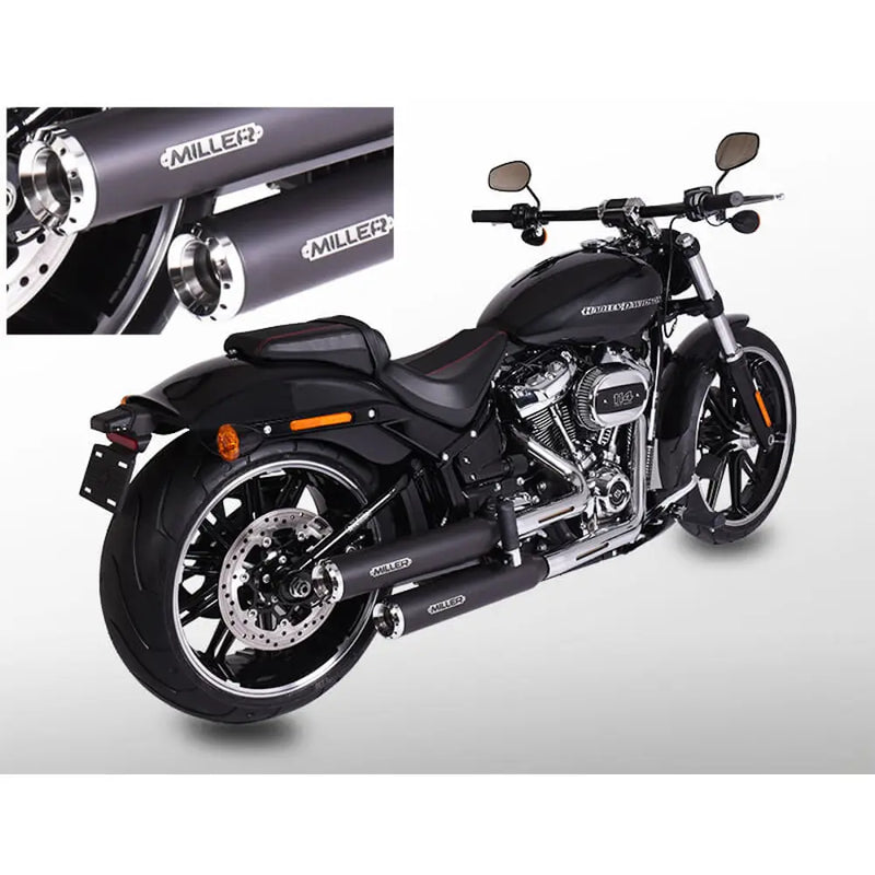 Miller Independence Euro 4 Slip-On Schalldämpfer für Harley