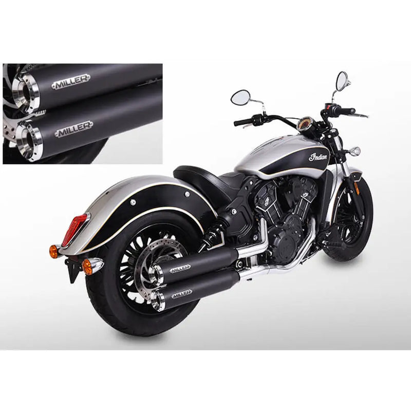 Miller Yuma Euro 3/4/5 Slip-On Schalldämpfer für Indian