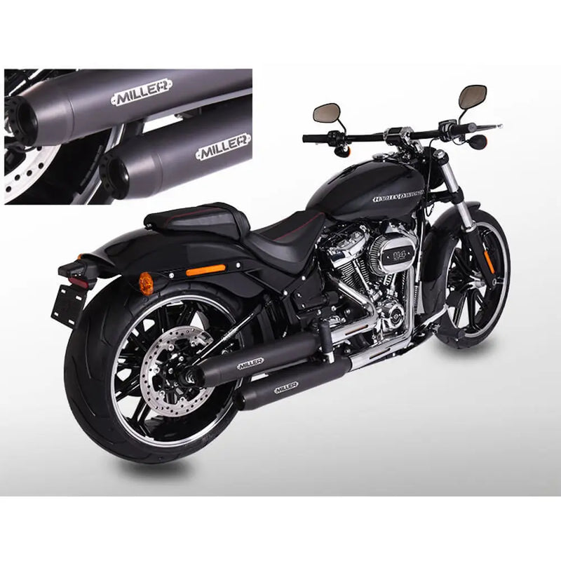 Miller Independence Euro 4 Slip-On Schalldämpfer für Harley