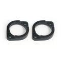 Exhaust Flanges Late Style for Harley 84-25 Big Twin (Replaces OEM: 65184-02 & 62328-83A) / Black  - Customhoj