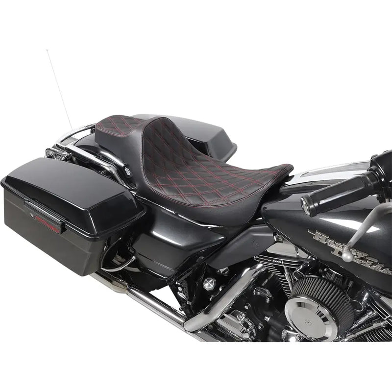 Drag Specialties Predator III Sitzbank mit verlängerter Sitzfläche für Harley