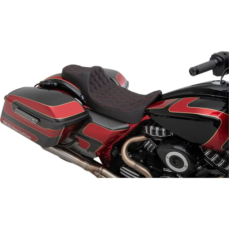 Drag Specialties Predator III Sitzbank mit verlängerter Sitzfläche für Harley