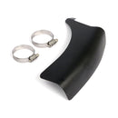 FL Cross Over Exhaust Heat Shield for Harley 65-84 4-speed FL models / Vertical (Replaces OEM 65707-77 & 65505-77) / Black  - Customhoj