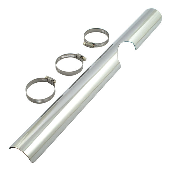 FLT Lower Exhaust Heat Shield for Harley Chrome / 81-91 FLT / Touring  - Customhoj