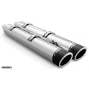 Freedom Performance 4" Slip-On Mufflers for Indian 14-21 Chieftain / Chrome / Black Liberty End Caps  - Customhoj