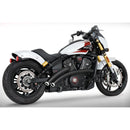 Freedom Performance Radical Radius Exhaust for Indian 2025 Scout / Black / Straight Star Chrome  - Customhoj