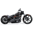 Freedom Performance Radical Radius Straight Star Exhaust for Harley 18-25 Softail (read note) / Black / Chrome  - Customhoj