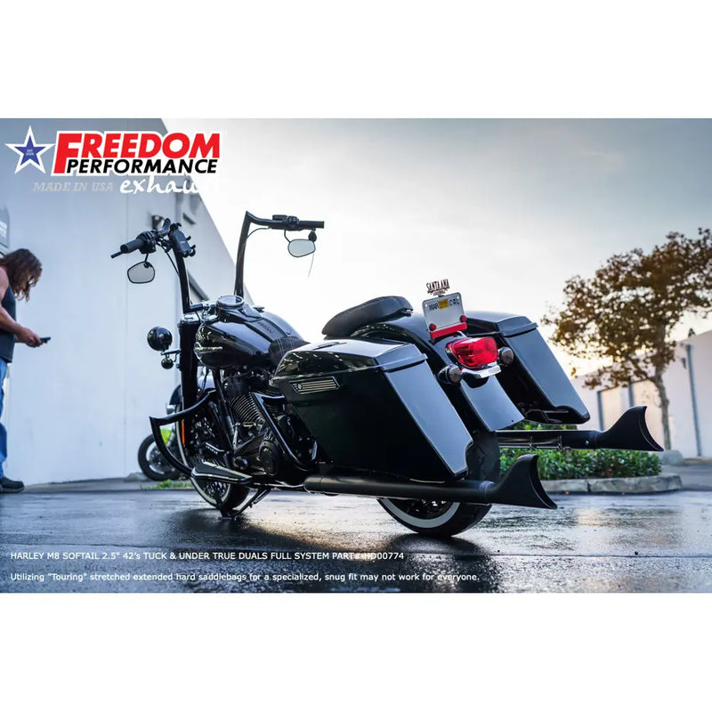 Freedom Performance Sharktail True Duals Exhaust for Harley  - Customhoj