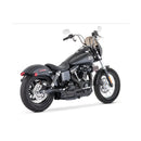 Freedom Performance Shorty American Outlaw 2-into-1 Exhaust for Harley 06-17 Dyna / Black / Black  - Customhoj