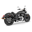 Freedom Performance Shorty American Outlaw 2-into-1 Exhaust for Indian 15-24 Scout / Chrome/Black / Chrome  - Customhoj