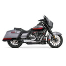 Freedom Performance Shorty Combat 2-into-1 Exhaust for Harley 17-25 Touring / Chrome / Sculpted Black  - Customhoj