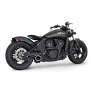 Freedom Performance Shorty Combat 2-into-1 Exhaust for Indian 15-24 Scout / Black / Sculpted Black  - Customhoj