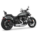 Freedom Performance Shorty Combat 2-into-1 Exhaust for Indian 22-25 Chief / Chrome / Sculpted Black  - Customhoj