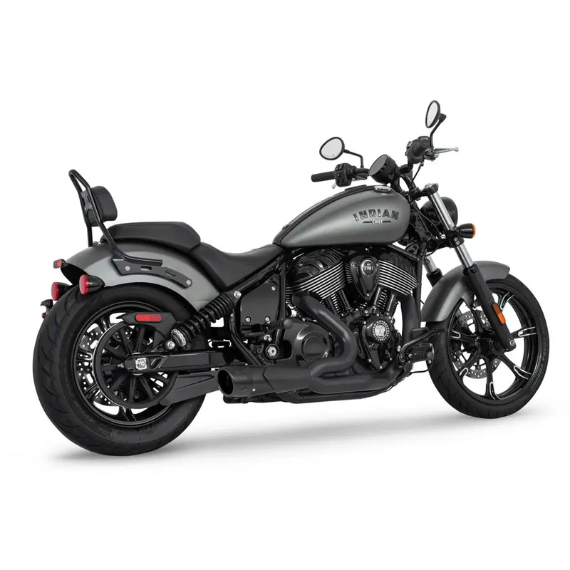 Freedom Performance Shorty Combat Fluted 2-into-1 Exhaust for Indian 22-25 Chief / Black / Black  - Customhoj