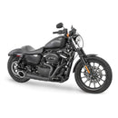 Freedom Performance Shorty Turn Out 2-into-1 Exhaust for Harley 04-22 XL Sportster / Black / Sculpted Black  - Customhoj