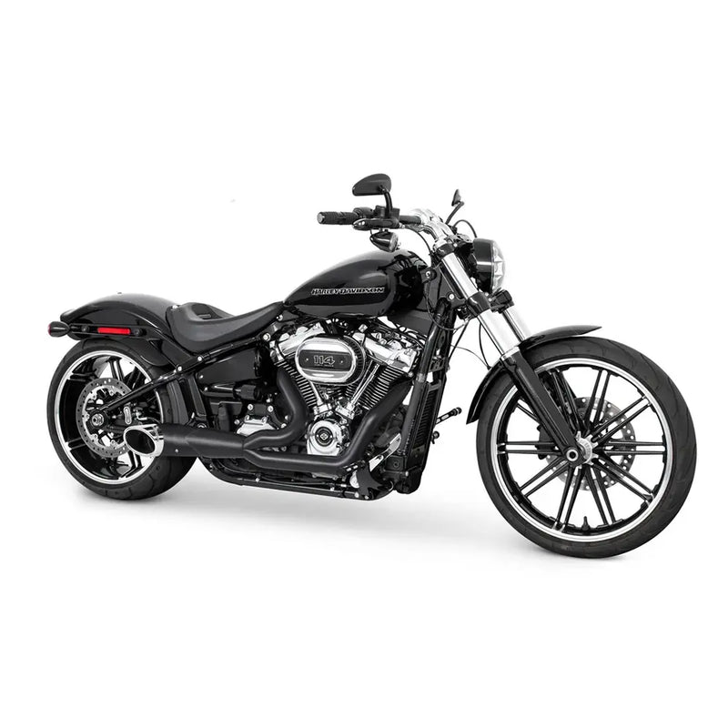 Freedom Performance Shorty Turn Out 2-into-1 Exhaust for Harley 18-25 Softail (read note) / Black / Chrome  - Customhoj