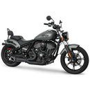 Freedom Performance Shorty Turn Out Slash Cut 2-into-1 Exhaust for Indian 22-25 Chief / Black / Sculpted Black  - Customhoj