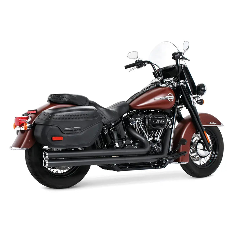 Freedom Performance Thorcat EC Approved Independence Long Exhaust for Harley 18-20 Softail 107" (Euro 4) / Black / Chrome  - Customhoj