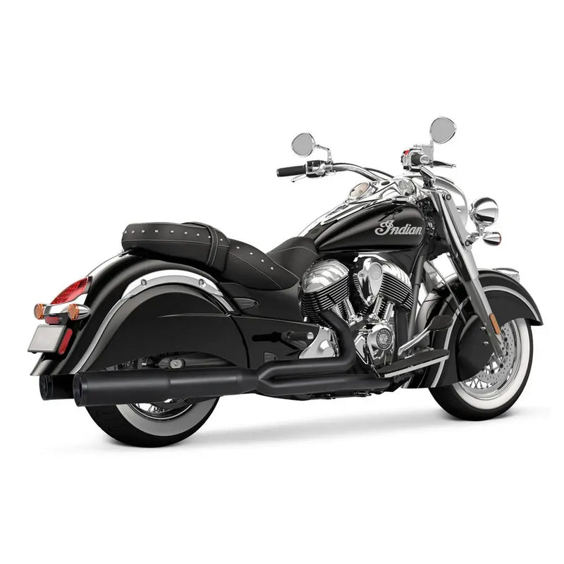Freedom Performance Union Ghost Muffler for Indian 14-21 Chief / Black / Straight Cut Black  - Customhoj